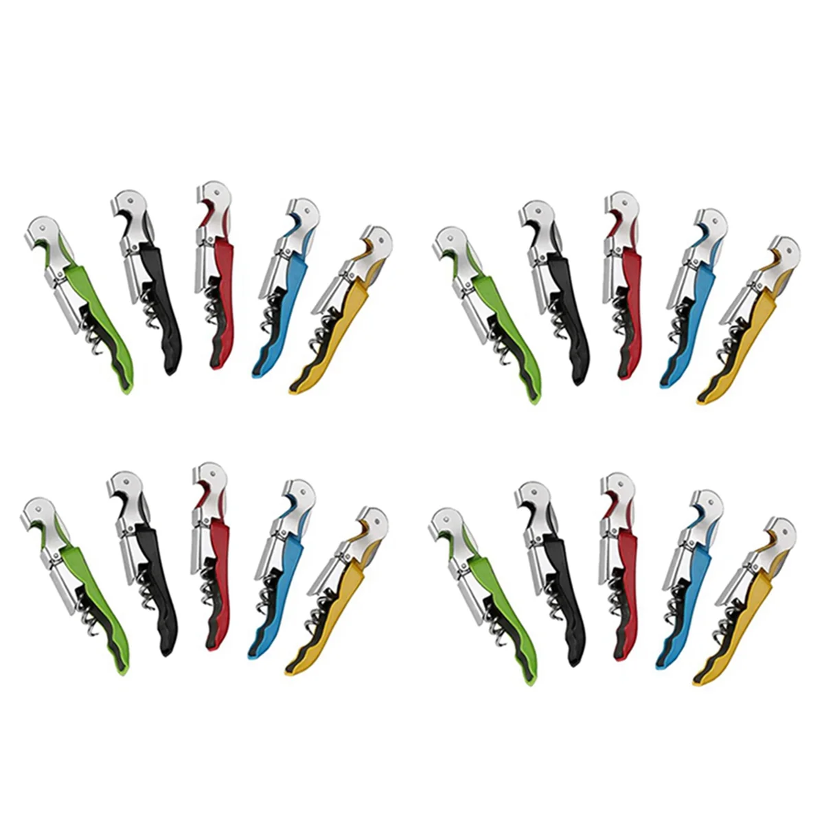 20 Pack Corkscrew Heavy Duty Wine Opener Set with Foil Cutter and Bottle Opener Wine Key for Waiters,Home
20 Pack Corkscrew Heavy Duty Wine Opener Set with Foil Cutter and Bottle Opener Wine Key for Waiters,Home