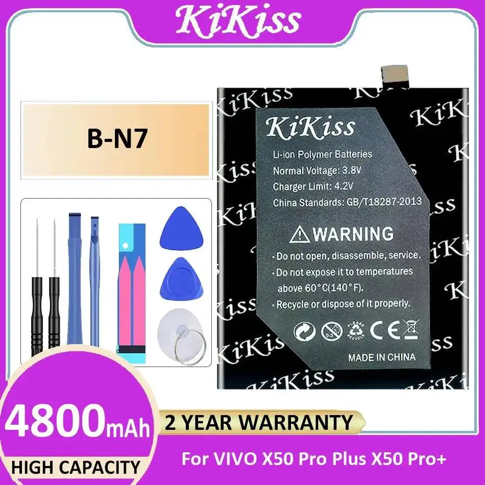 B-N7 для Vivo X50 Pro Plus Pro + аккумулятор для мобильного телефона 4800 мАч надежное питание
B-N7 для Vivo X50 Pro Plus Pro + аккумулятор для мобильного телефона 4800 мАч надежное питание