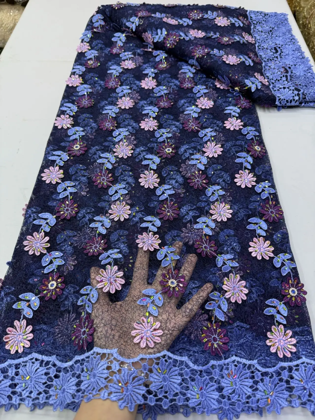 2026 African Nigerian High-Quality Cotton Wedding Tulle Lace Fabric Sequins Water Soluble 5 Yards for Party Dresses Sewing JY522
2026 African Nigerian High-Quality Cotton Wedding Tulle Lace Fabric Sequins Water Soluble 5 Yards for Party Dresses Sewing JY522