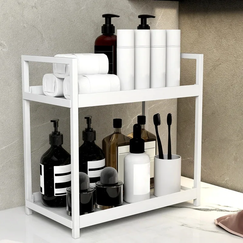 2 tier Multifunctional Countertop Storage Rack,Bathroom cosmetic Storage,Kitchen spice holder,Large-Capacity,Black and white
2 tier Multifunctional Countertop Storage Rack,Bathroom cosmetic Storage,Kitchen spice holder,Large-Capacity,Black and white