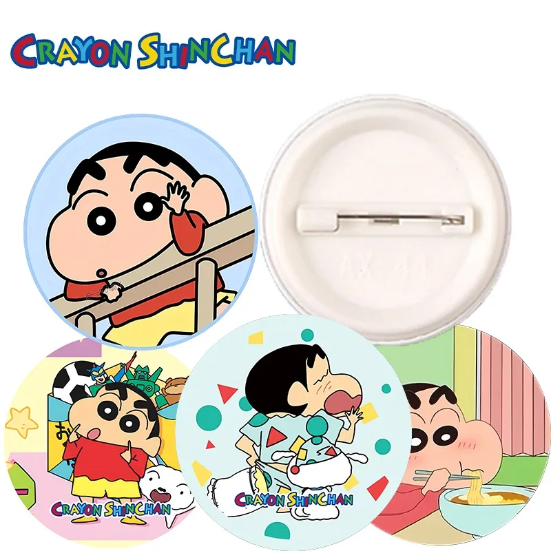 Crayon Shin-chan Cute Brooch Cartoon and Anime Derivative Merchandise Decorations Pins Women Men Fashion Bags Decoration Gifts
Crayon Shin-chan Cute Brooch Cartoon and Anime Derivative Merchandise Decorations Pins Women Men Fashion Bags Decoration Gifts