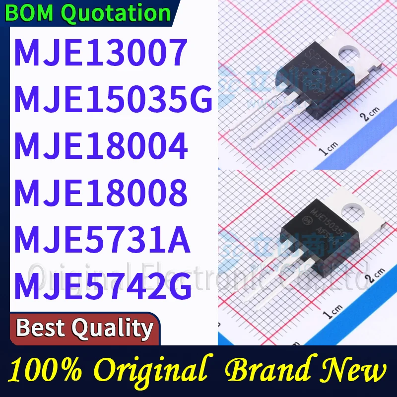 5 шт./лот MJE13007 MJE15035G MJE18004 MJE18008 MJE5731A MJE5742G В наличии Оригинальные высококачественные
5 шт./лот MJE13007 MJE15035G MJE18004 MJE18008 MJE5731A MJE5742G В наличии Оригинальные высококачественные