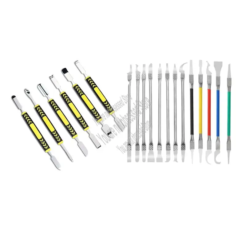 Ремонтный комплект инструментов для открытия электроники с инструментами для ремонта микросхем, тонкое лезвие для удаления процессора, нож для обслуживания BGA, прочный, 19 шт.
Ремонтный комплект инструментов для открытия электроники с инструментами для ремонта микросхем, тонкое лезвие для удаления процессора, нож для обслуживания BGA, прочный, 19 шт.