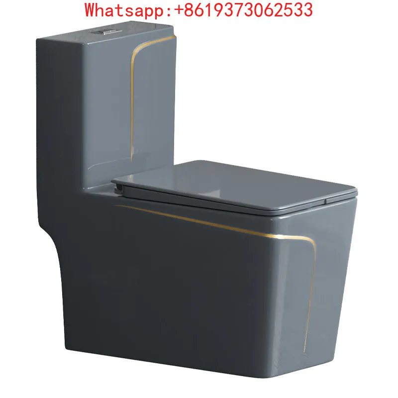 Gray Toilet Light Luxury Gold Siphon Color Household Flush Toilet Deodorant Ceramic Large Diameter Square Toilet
Gray Toilet Light Luxury Gold Siphon Color Household Flush Toilet Deodorant Ceramic Large Diameter Square Toilet