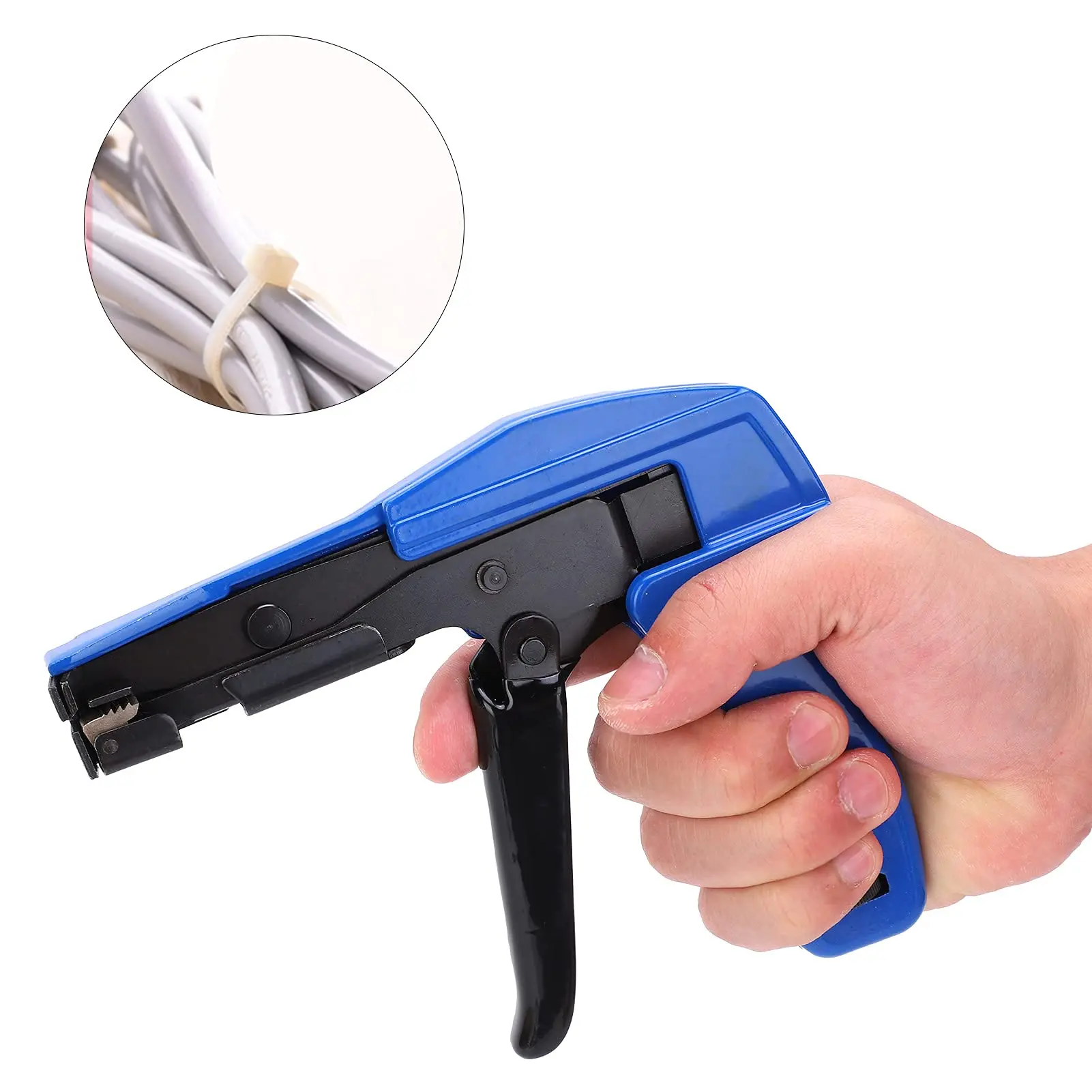 Zip Tie Gun Nylon Cable Tie Gun Fastening Tightener Tool Wire Bundling Tensioning HS‑600A for 2-4.8mm² Nylon Cable Tie Fasten
Zip Tie Gun Nylon Cable Tie Gun Fastening Tightener Tool Wire Bundling Tensioning HS‑600A for 2-4.8mm² Nylon Cable Tie Fasten