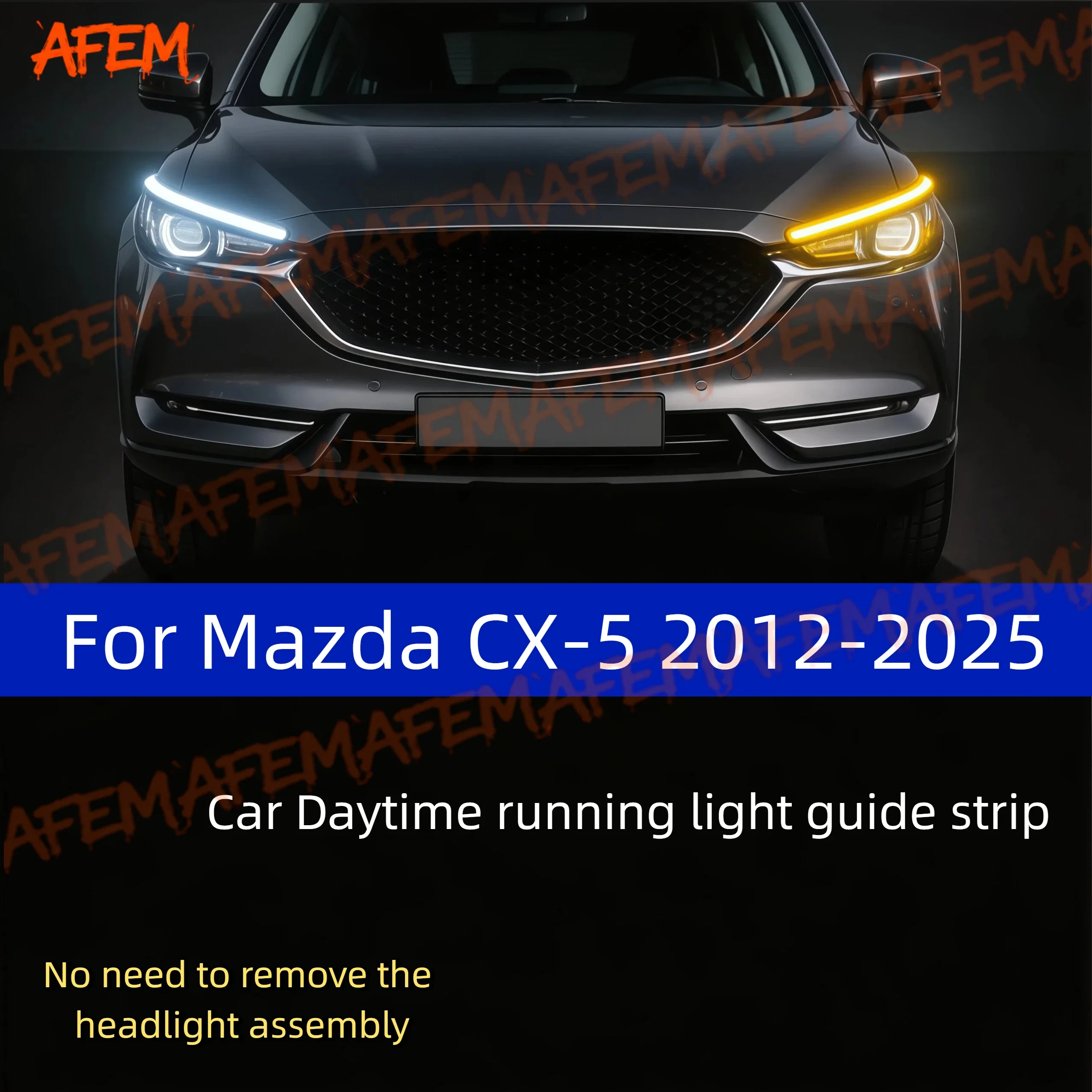 2pcs Car DRL Daytime Running Light Start Scan Style Sequential Flowing Turn Signal Light For Mazda CX-5 2012-2025
2pcs Car DRL Daytime Running Light Start Scan Style Sequential Flowing Turn Signal Light For Mazda CX-5 2012-2025