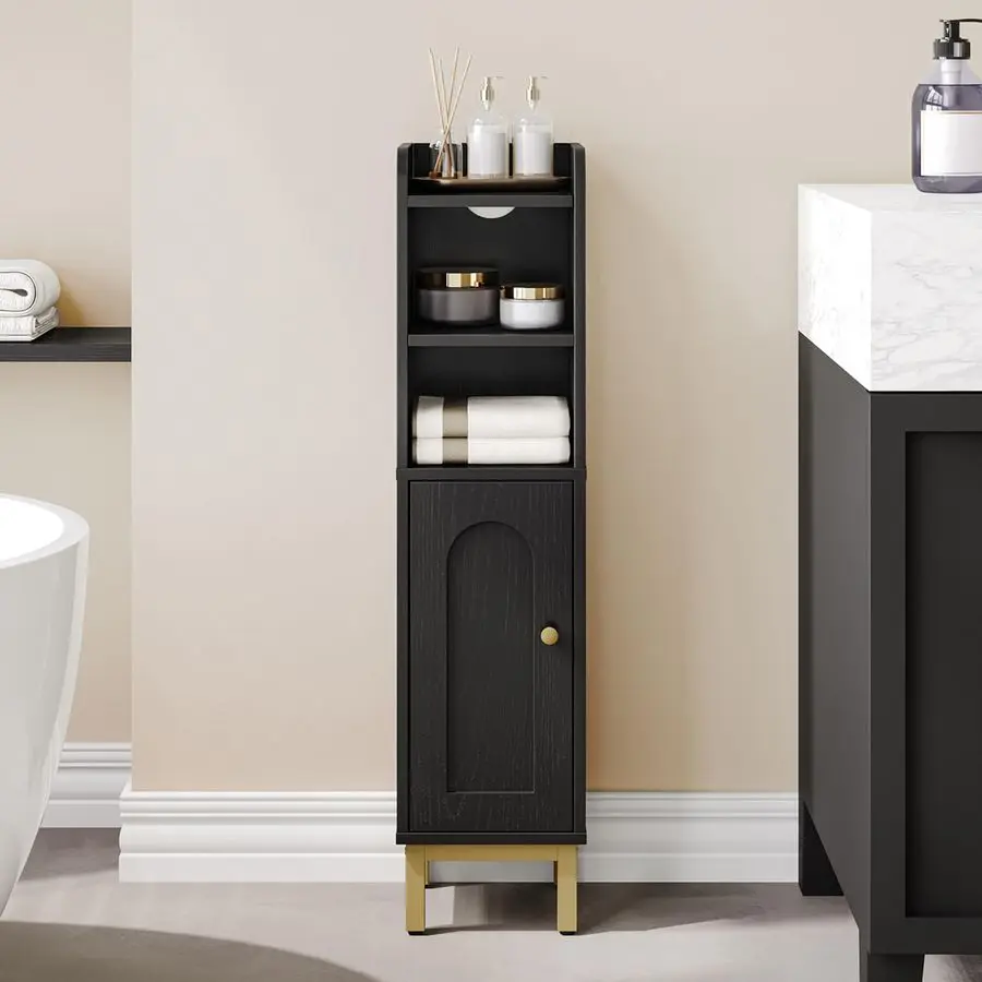 Bathroom Storage Cabinet, Small Corner Floor Cabinet with Door and Shelves, Narrow Toilet Paper Holder, Bathroom Organizer with
Bathroom Storage Cabinet, Small Corner Floor Cabinet with Door and Shelves, Narrow Toilet Paper Holder, Bathroom Organizer with