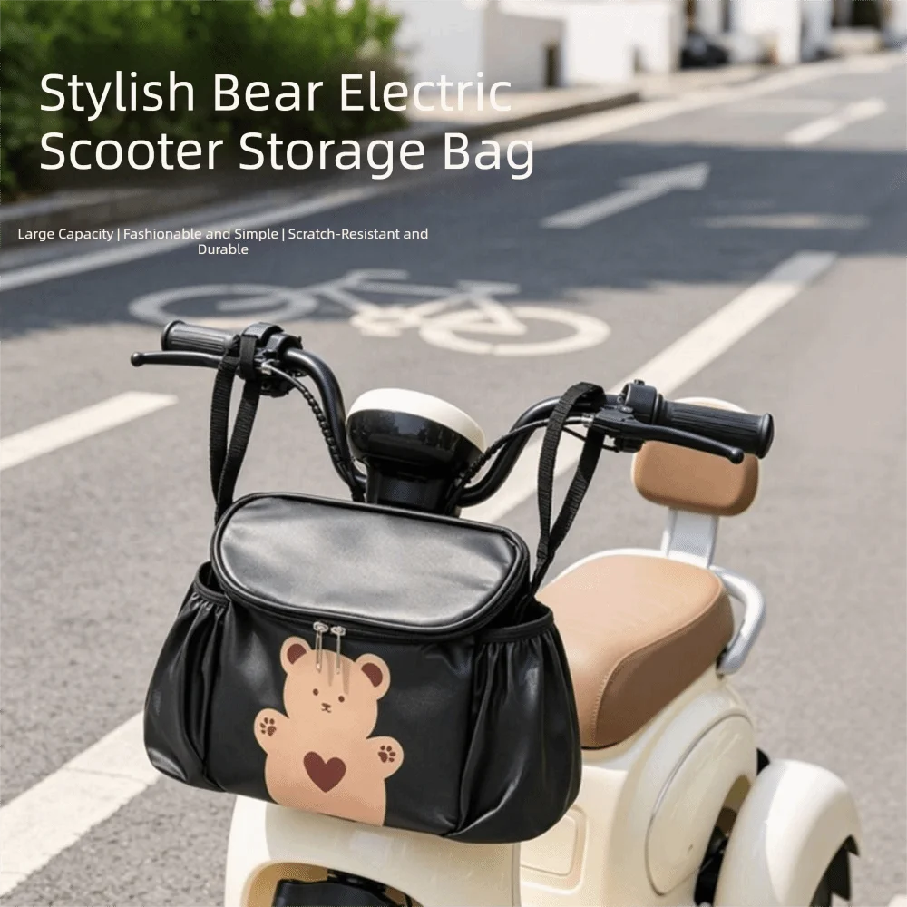 Large Capacity Electric Bike Storage Bag Front Mounted Waterproof Bicycle Handlebar Bag Cartoon PU Leather
Large Capacity Electric Bike Storage Bag Front Mounted Waterproof Bicycle Handlebar Bag Cartoon PU Leather