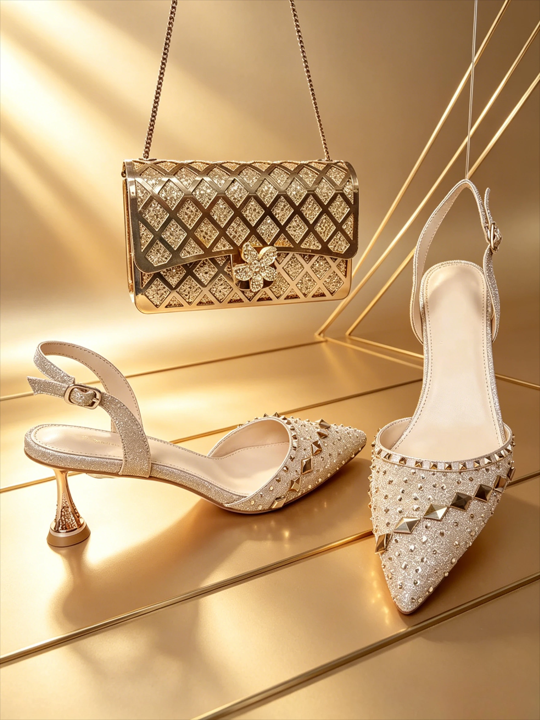 2026 Gold Full Diamond Crystal Wedding Sandals Runway High Heels Fashion Shoes Party Evening Banquet Exquisite Shoes & Bag Set
2026 Gold Full Diamond Crystal Wedding Sandals Runway High Heels Fashion Shoes Party Evening Banquet Exquisite Shoes & Bag Set