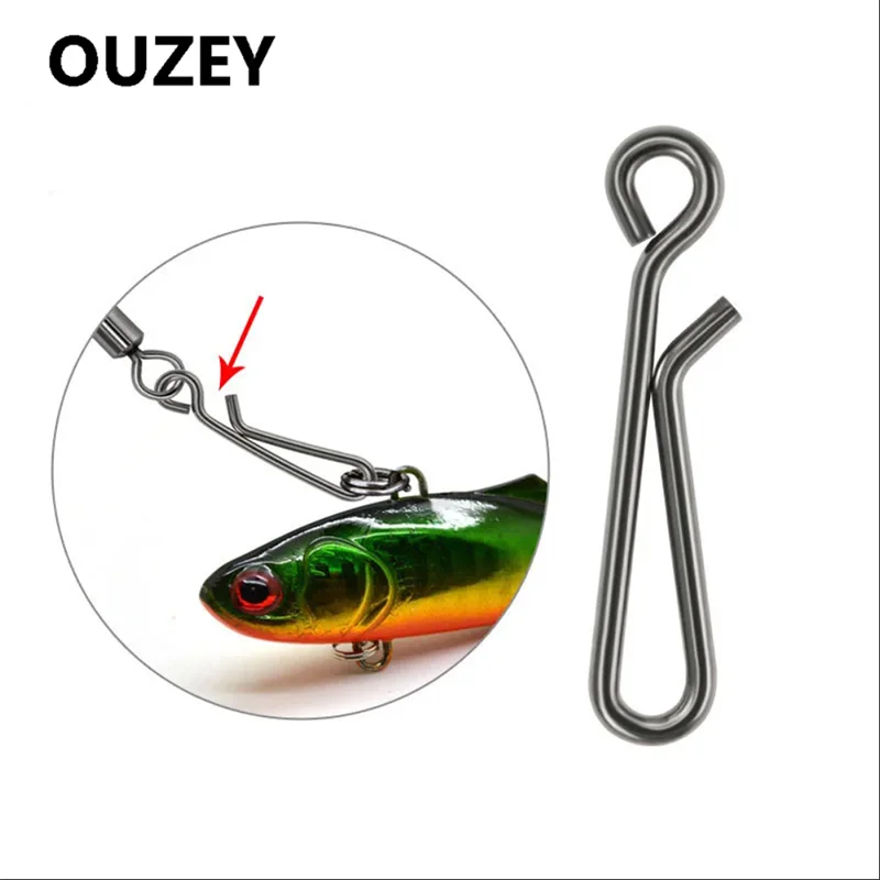 100Pcs Fishing Clips Stainless Steel Fast Snaps Quick Change Hanging Clips Crankbait Snaps Lure Clips Connector Freshwater
100Pcs Fishing Clips Stainless Steel Fast Snaps Quick Change Hanging Clips Crankbait Snaps Lure Clips Connector Freshwater