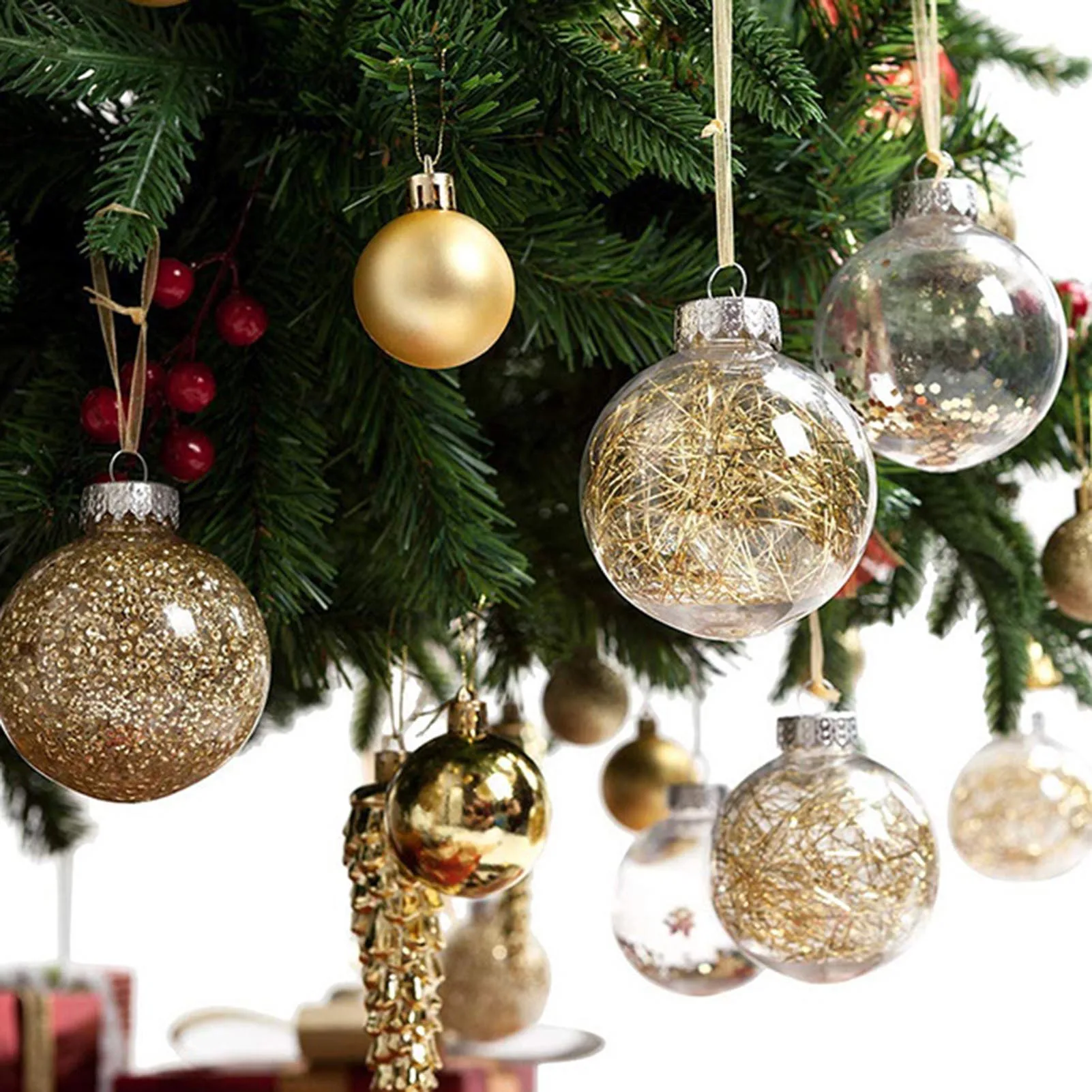 24pcs Transparent Christmas Round Ball Fillable Clear Plastic Hanging Ball Box Fits Christmas Birthday Wedding Party Decor
24pcs Transparent Christmas Round Ball Fillable Clear Plastic Hanging Ball Box Fits Christmas Birthday Wedding Party Decor