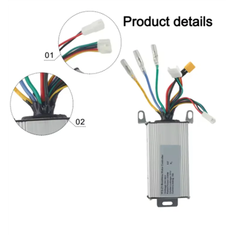 Brushless Motor Controller 36V 15A 350W Electric For Scooter Replacement Part With Aluminum Casing
Brushless Motor Controller 36V 15A 350W Electric For Scooter Replacement Part With Aluminum Casing
