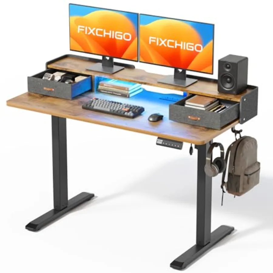 Electric Standing Desk 48in Height Adjustable with Power Outlets and LED Lights Sit-Stand Monitor Stand Table for Home Office U
Electric Standing Desk 48in Height Adjustable with Power Outlets and LED Lights Sit-Stand Monitor Stand Table for Home Office U