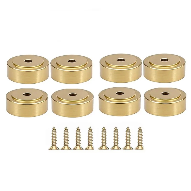 Ножки M11K из латуни, 1 дюйм, для разделочных досок, 8 штук, с нескользящими накладками
Ножки M11K из латуни, 1 дюйм, для разделочных досок, 8 штук, с нескользящими накладками