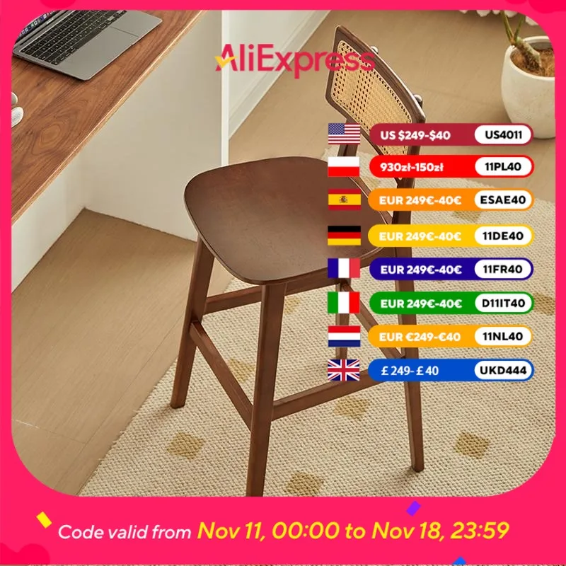 Wooden Mid Century Bar Stools Back High Rattan Vintage Dining Bar Stools Home Kitchen Brown Sgabello Cucina Alto Furniture
Wooden Mid Century Bar Stools Back High Rattan Vintage Dining Bar Stools Home Kitchen Brown Sgabello Cucina Alto Furniture