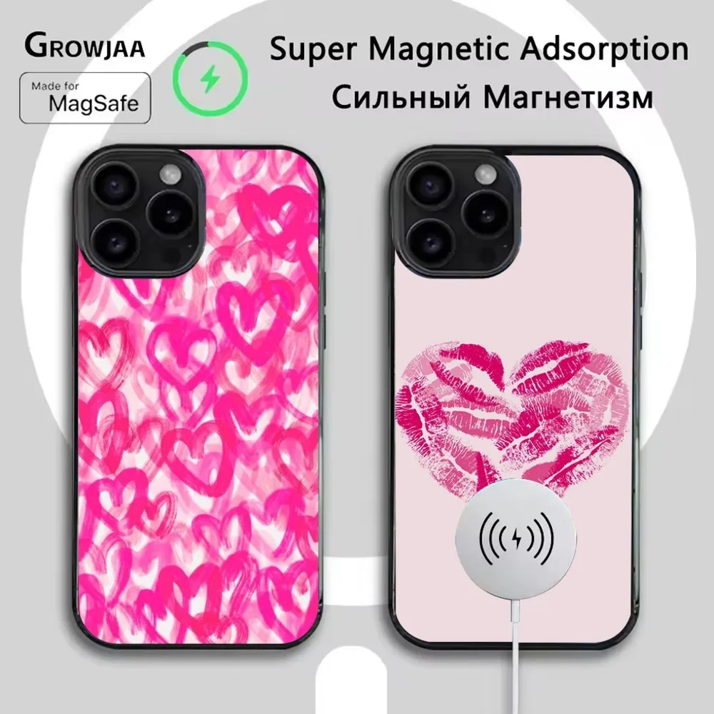 Cute Love pink Phone Case For iPhone 16e,16,15,14,13,12,11,Plus,Pro,Max,Mini Magsafe Magnetic Wireless Charging
Cute Love pink Phone Case For iPhone 16e,16,15,14,13,12,11,Plus,Pro,Max,Mini Magsafe Magnetic Wireless Charging
