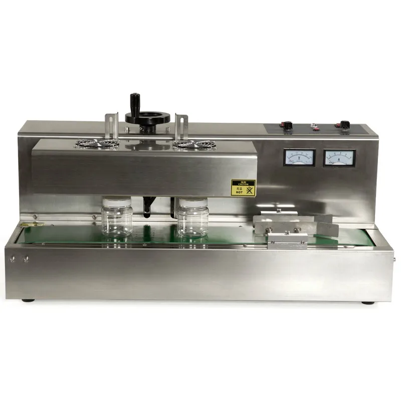 High efficiency horizontal heat induction sealer continuously with aluminum foil liners
High efficiency horizontal heat induction sealer continuously with aluminum foil liners
