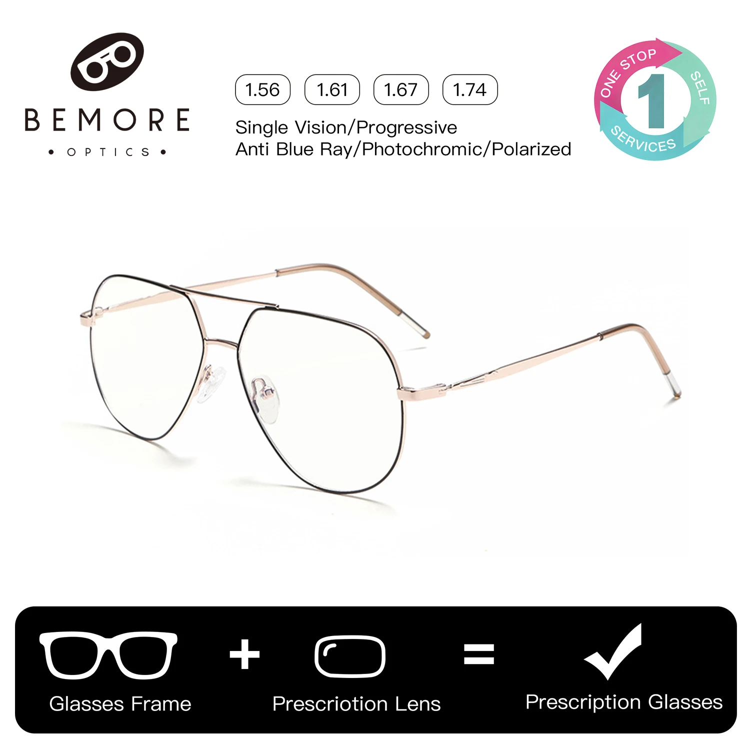 BEMORE Square Alloy Prescription Glasses Men Photochromic Anti Blue Light Myopia Optical Lenses Graduated Eyeglasses
BEMORE Square Alloy Prescription Glasses Men Photochromic Anti Blue Light Myopia Optical Lenses Graduated Eyeglasses