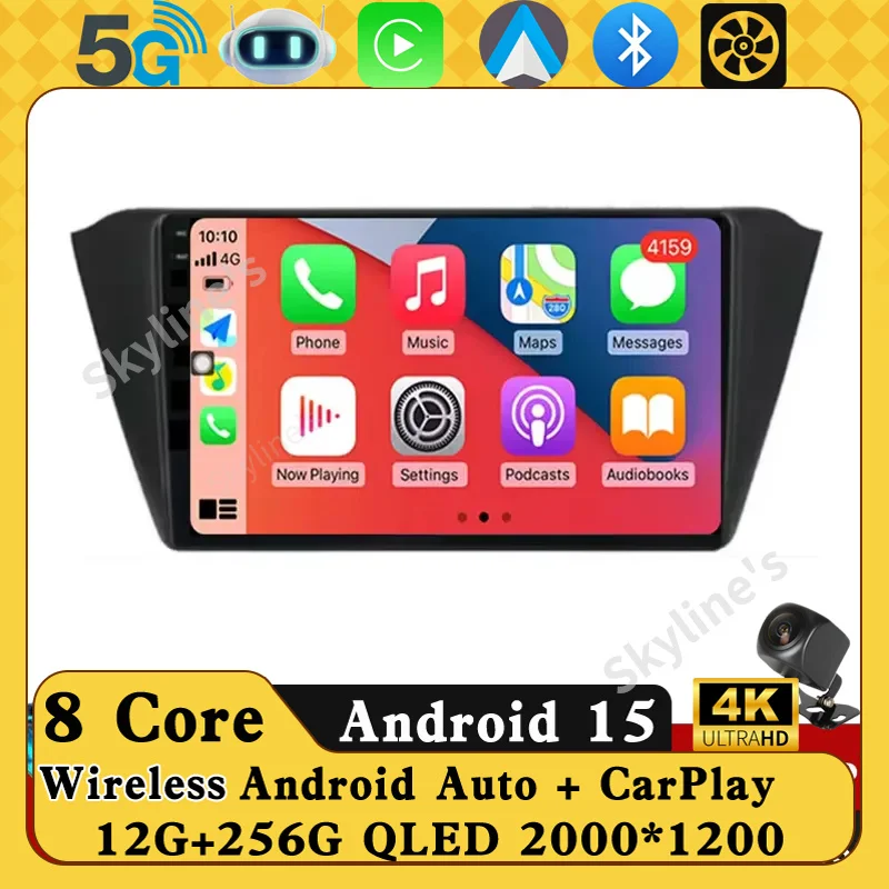 Android 15 Multimedia Car Radio For Skoda Fabia 3 III 2015 2016 2017 2018 2019 Carplay 4G Wifi GPS RDS DVD autoradio stereo DSP
Android 15 Multimedia Car Radio For Skoda Fabia 3 III 2015 2016 2017 2018 2019 Carplay 4G Wifi GPS RDS DVD autoradio stereo DSP