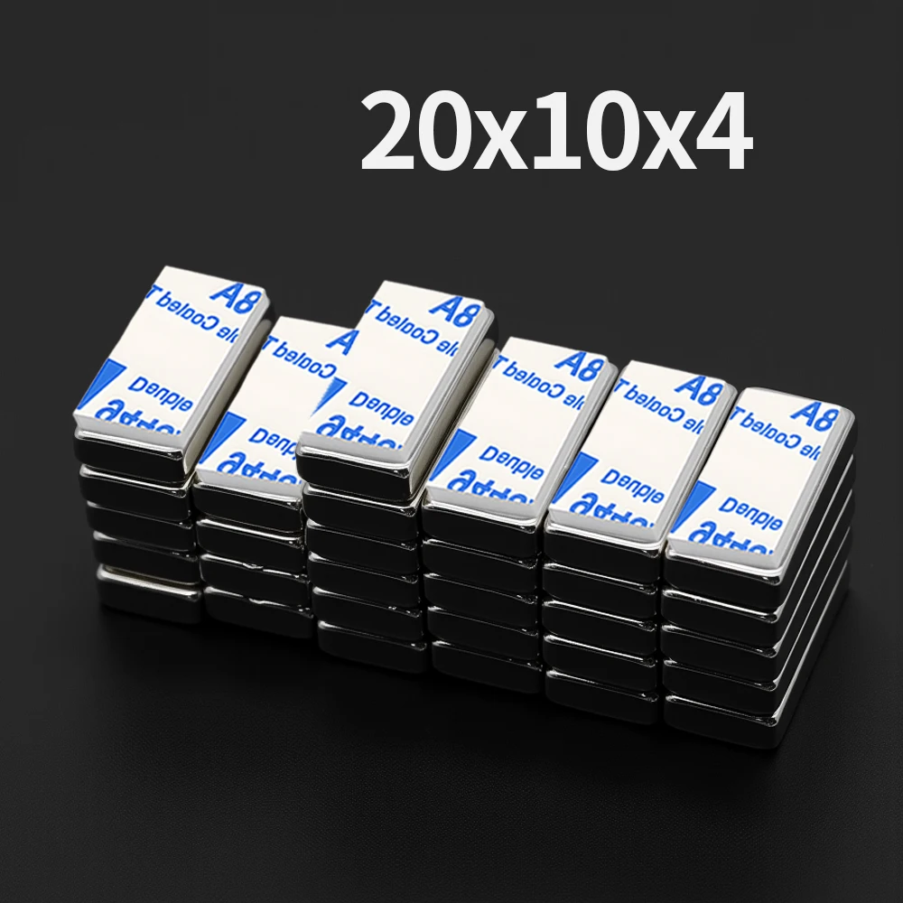 Super Strong Block Neodymium Magnet With adhesive Powerful Magnet N35 small Permanent Magnetic NdfeB Refrigerator Magnet 20x10x4
Super Strong Block Neodymium Magnet With adhesive Powerful Magnet N35 small Permanent Magnetic NdfeB Refrigerator Magnet 20x10x4