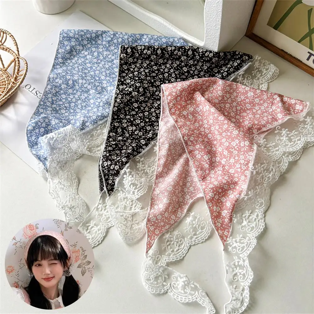 Women Triangle Scarf Hair Band Thin Breathable Hair Scarf Lace Floral Headscarf Sunscreen Tie Turban Cap Ins Hair Accessories
Women Triangle Scarf Hair Band Thin Breathable Hair Scarf Lace Floral Headscarf Sunscreen Tie Turban Cap Ins Hair Accessories
