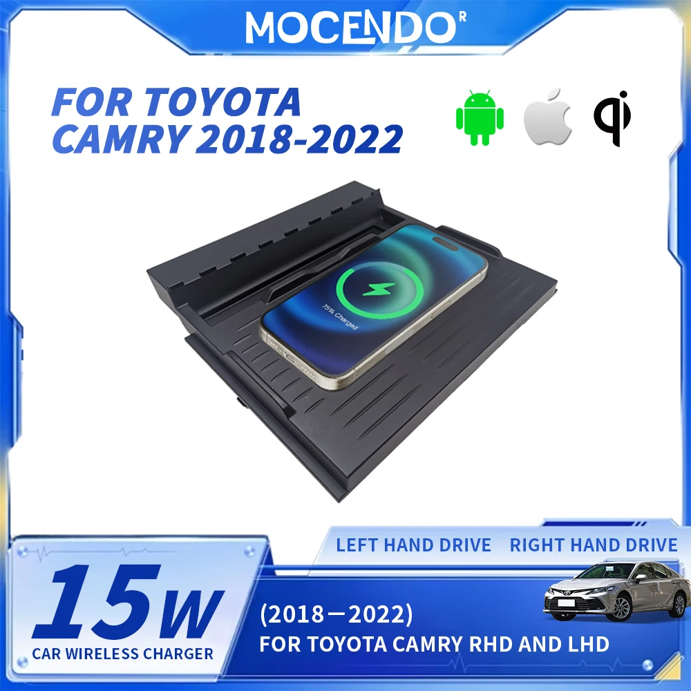 15W Fast Wireless Charger Pad for Toyota Camry 2018-2022, for iPhone & Samsung
15W Fast Wireless Charger Pad for Toyota Camry 2018-2022, for iPhone & Samsung