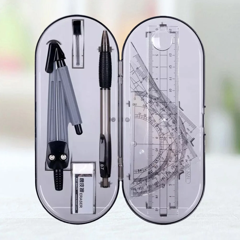 1Set Drawing Ruler Kit Professional Straight and Triangle Ruler Set with Compass for Students School Office Use Drawing Kit
1Set Drawing Ruler Kit Professional Straight and Triangle Ruler Set with Compass for Students School Office Use Drawing Kit