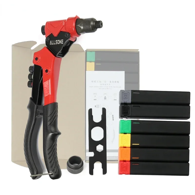 Single Universal 3 in 1 Multi Function Rivet gun with Nut rivet Hand rivet Reamer Tool
Single Universal 3 in 1 Multi Function Rivet gun with Nut rivet Hand rivet Reamer Tool