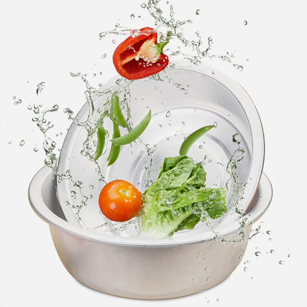Aluminum Basin Thickened Large Capacity Multi-Use Kitchen Round Pot For Vegetable Fruit Washing Soup Serving Food Storage
Aluminum Basin Thickened Large Capacity Multi-Use Kitchen Round Pot For Vegetable Fruit Washing Soup Serving Food Storage