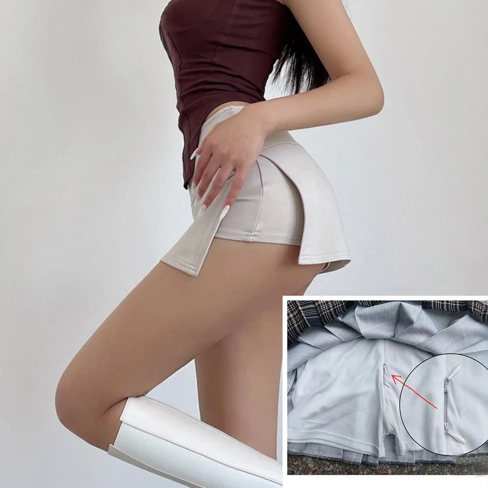 Невидимые юбки для секса на открытом воздухе с открытой промежностью и шортами внутри, широкая талия, юбка с разрезом по бокам, женские 2 в 1, искусственные два брюки-кюлоты
Невидимые юбки для секса на открытом воздухе с открытой промежностью и шортами внутри, широкая талия, юбка с разрезом по бокам, женские 2 в 1, искусственные два брюки-кюлоты