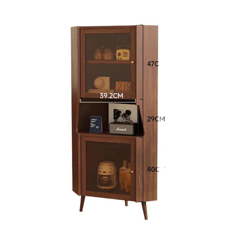 All solid wood living room medieval corner cabinet Nordic corner shelf living room storage cabinet
All solid wood living room medieval corner cabinet Nordic corner shelf living room storage cabinet