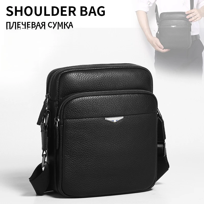 Men's crossbody postman bag, leather leather, large capacity, high-end business, lightweight, women's single-shoulder small bag
Men's crossbody postman bag, leather leather, large capacity, high-end business, lightweight, women's single-shoulder small bag