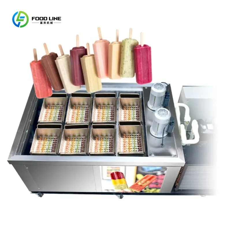 Customized Commercial 8 Molds Stainless Steel Ice Lolly Machine Stick Ice Cream Bar Ice Pop Maker
Customized Commercial 8 Molds Stainless Steel Ice Lolly Machine Stick Ice Cream Bar Ice Pop Maker