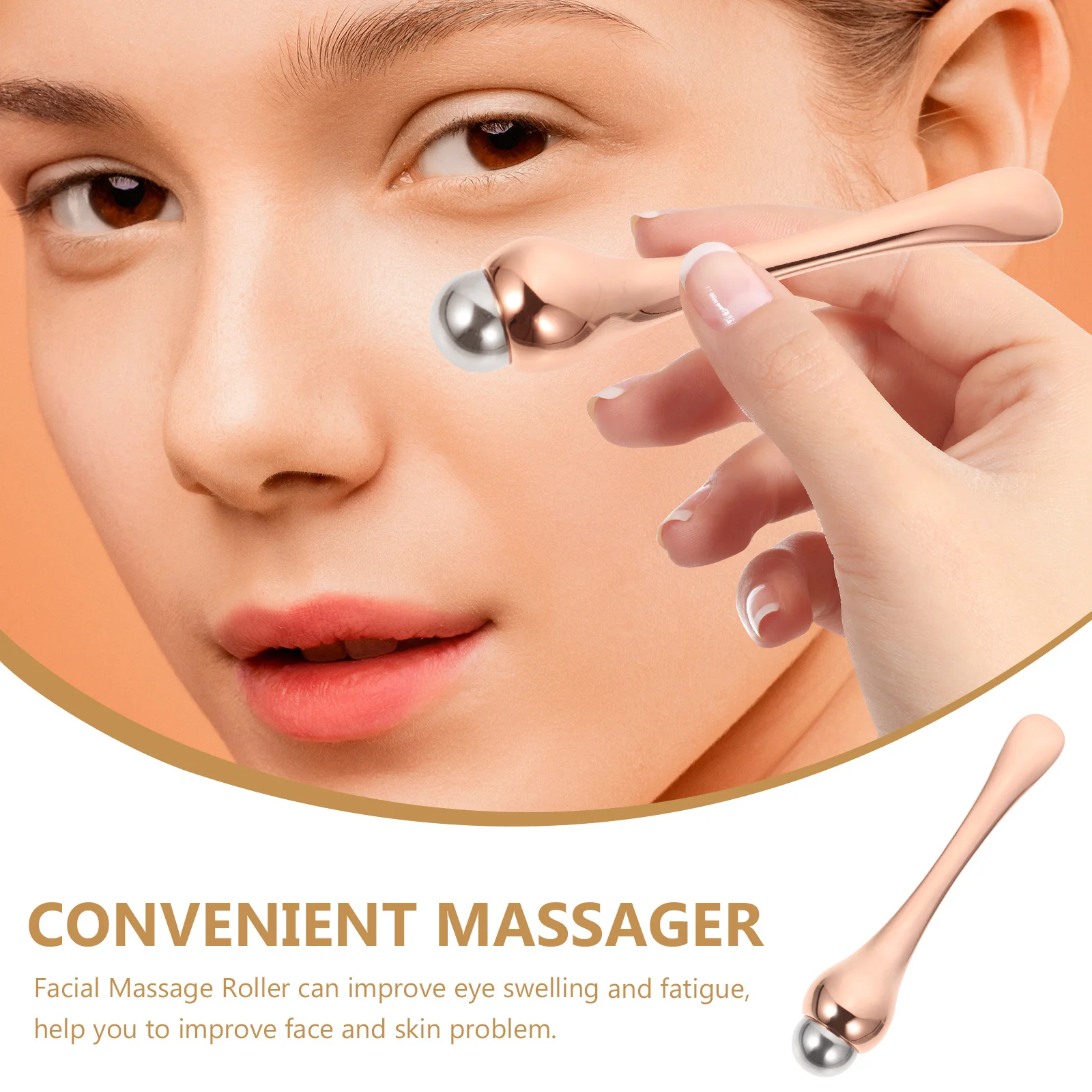 Ergonomic Eye Cream Applicator Tool Facial Massage Roller For Women Delicate Massager To Reduce Dark Circles Improve Skin Care
Ergonomic Eye Cream Applicator Tool Facial Massage Roller For Women Delicate Massager To Reduce Dark Circles Improve Skin Care
