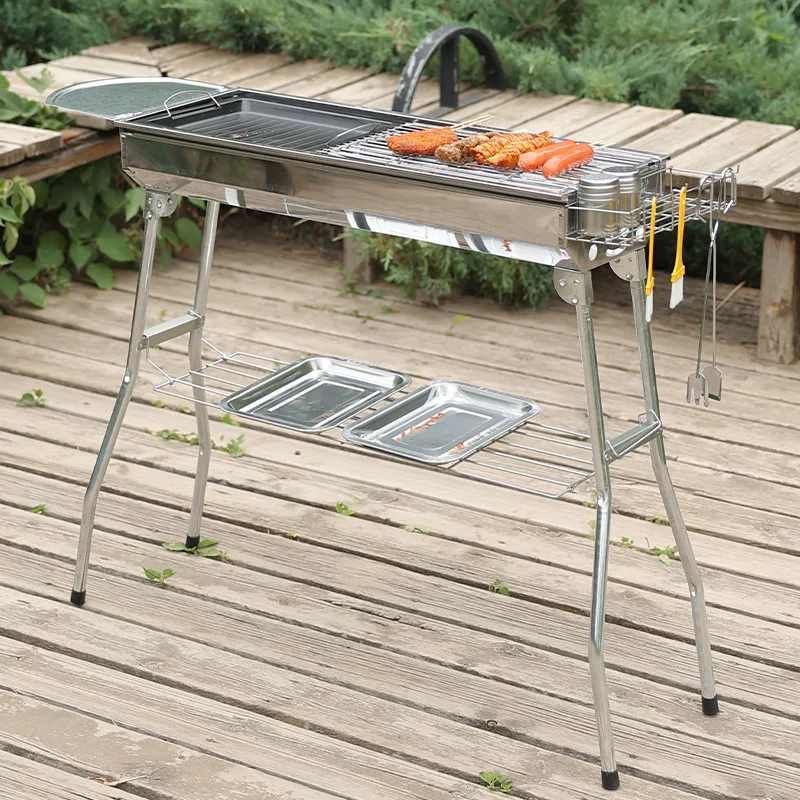 Stainless Steel Outdoor Charcoal Grill Large Full Set Folding Backyard BBQ Rack Bbq Korean Bbq Grill Bbq Grill Outdoor
Stainless Steel Outdoor Charcoal Grill Large Full Set Folding Backyard BBQ Rack Bbq Korean Bbq Grill Bbq Grill Outdoor