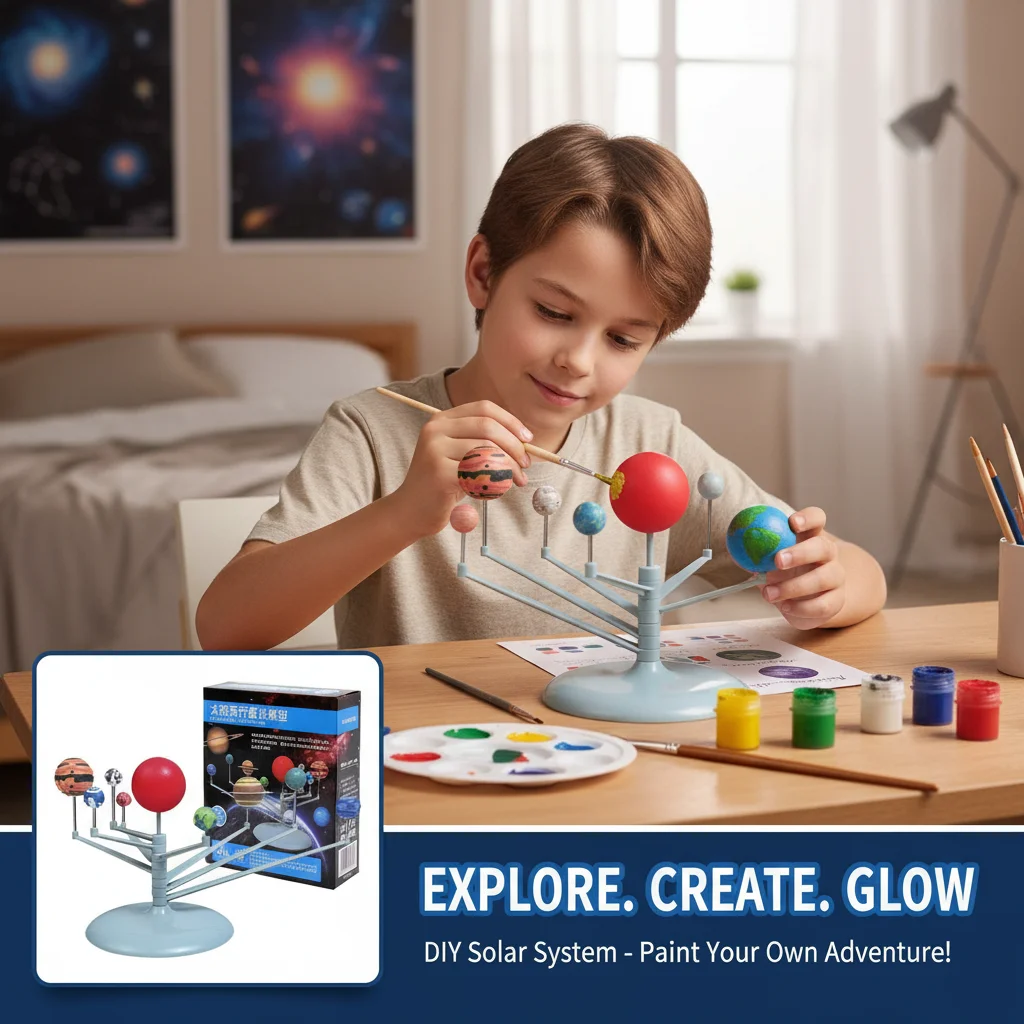 Children's Self Painting Educational Toy Simulated Solar System with Eight Planets Science Learning Tool
Children's Self Painting Educational Toy Simulated Solar System with Eight Planets Science Learning Tool