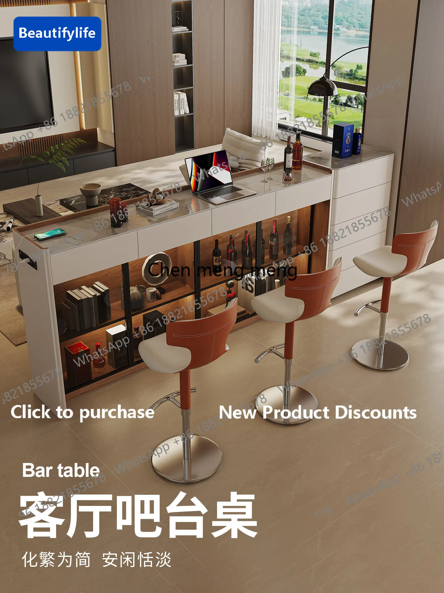 Длинный стол-барная стойка A56, со встроенной спинкой для дивана, со встроенной перегородкой, простой высокий стол для домашнего использования, для хранения вещей в гостиной
Длинный стол-барная стойка A56, со встроенной спинкой для дивана, со встроенной перегородкой, простой высокий стол для домашнего использования, для хранения вещей в гостиной