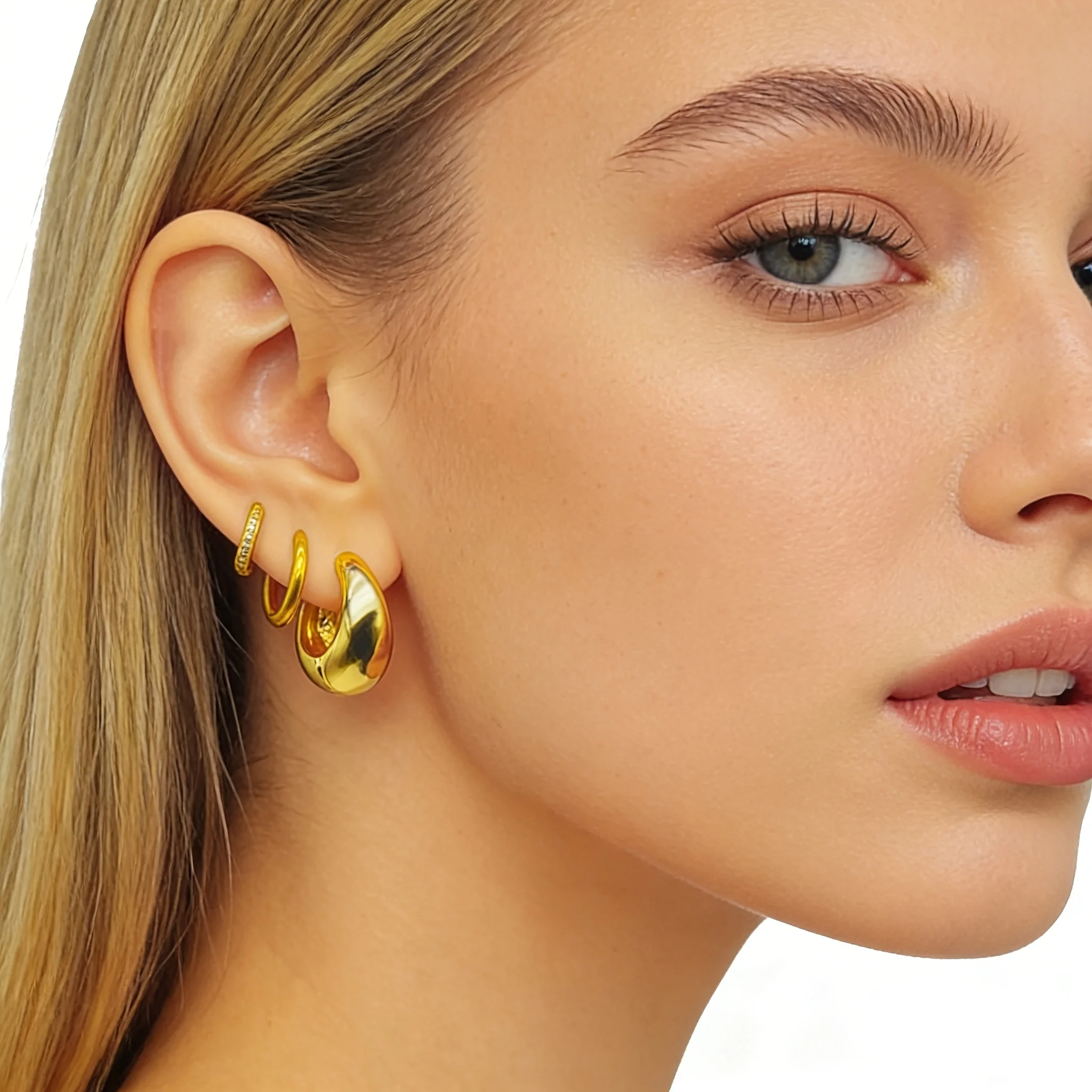 EVISPOL 6Pcs Fashion 316L Stainless Steel Huggie Hoop Earring Set, Elegant Tragus Cartilage Piercing Jewelry Party Festival Gift
EVISPOL 6Pcs Fashion 316L Stainless Steel Huggie Hoop Earring Set, Elegant Tragus Cartilage Piercing Jewelry Party Festival Gift