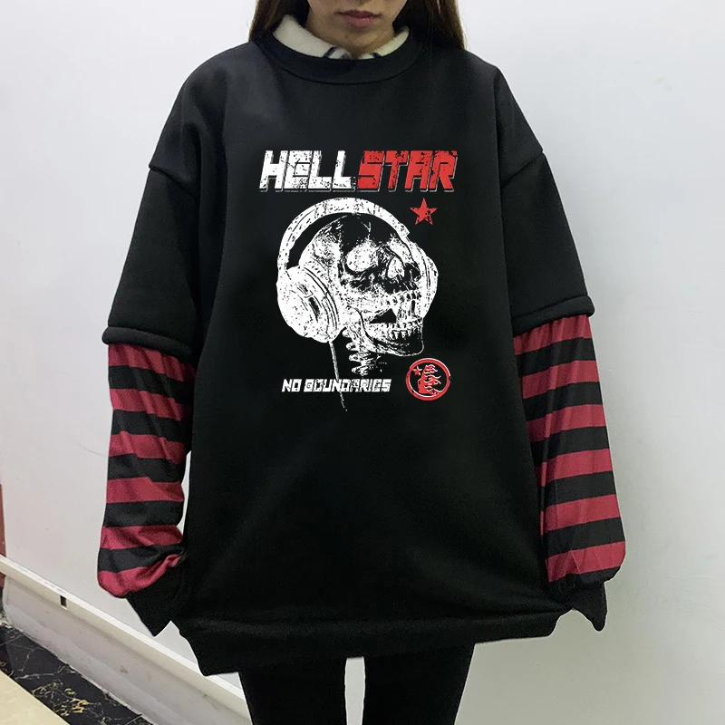 Y2K Gothic Streetwear Hoodie Women Long Sleeve Vintage Harajuku Sweatshirts Fashion Creative Skull Pattern Print Hooded Pullover
Y2K Gothic Streetwear Hoodie Women Long Sleeve Vintage Harajuku Sweatshirts Fashion Creative Skull Pattern Print Hooded Pullover