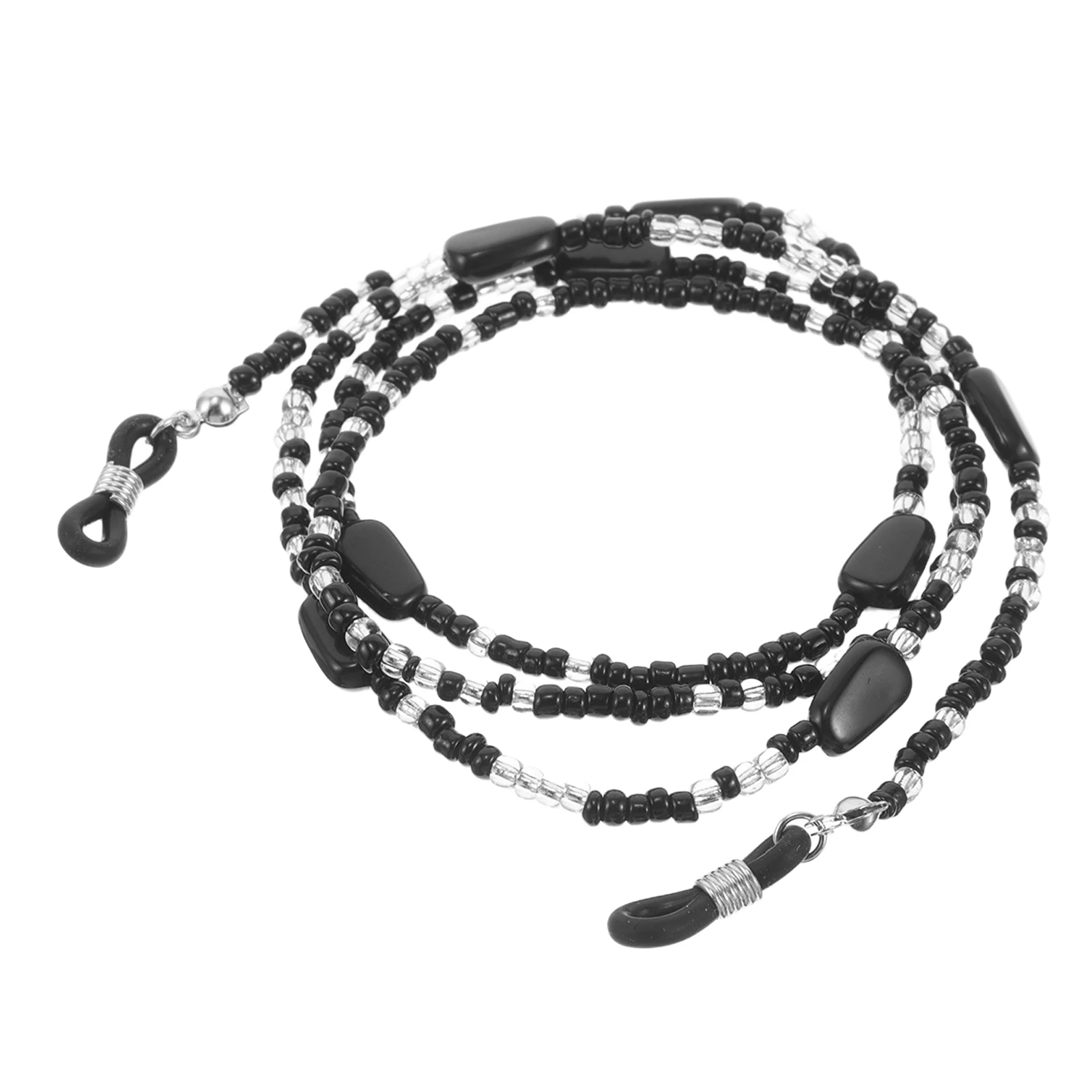 H made Beads Glasses Chain Black Eyewear Cord Antislip Sunglasses Holder Retainer Lanyard for Men Women Travel Use Multi
H made Beads Glasses Chain Black Eyewear Cord Antislip Sunglasses Holder Retainer Lanyard for Men Women Travel Use Multi