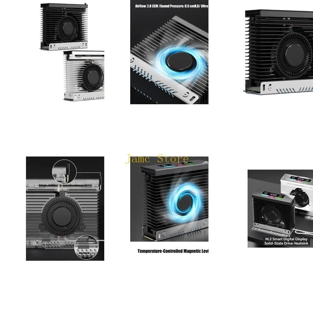 LX0B Turbos Fan M.2 2280 SSD Coolers Intelligent Temperature Controls Metal
LX0B Turbos Fan M.2 2280 SSD Coolers Intelligent Temperature Controls Metal