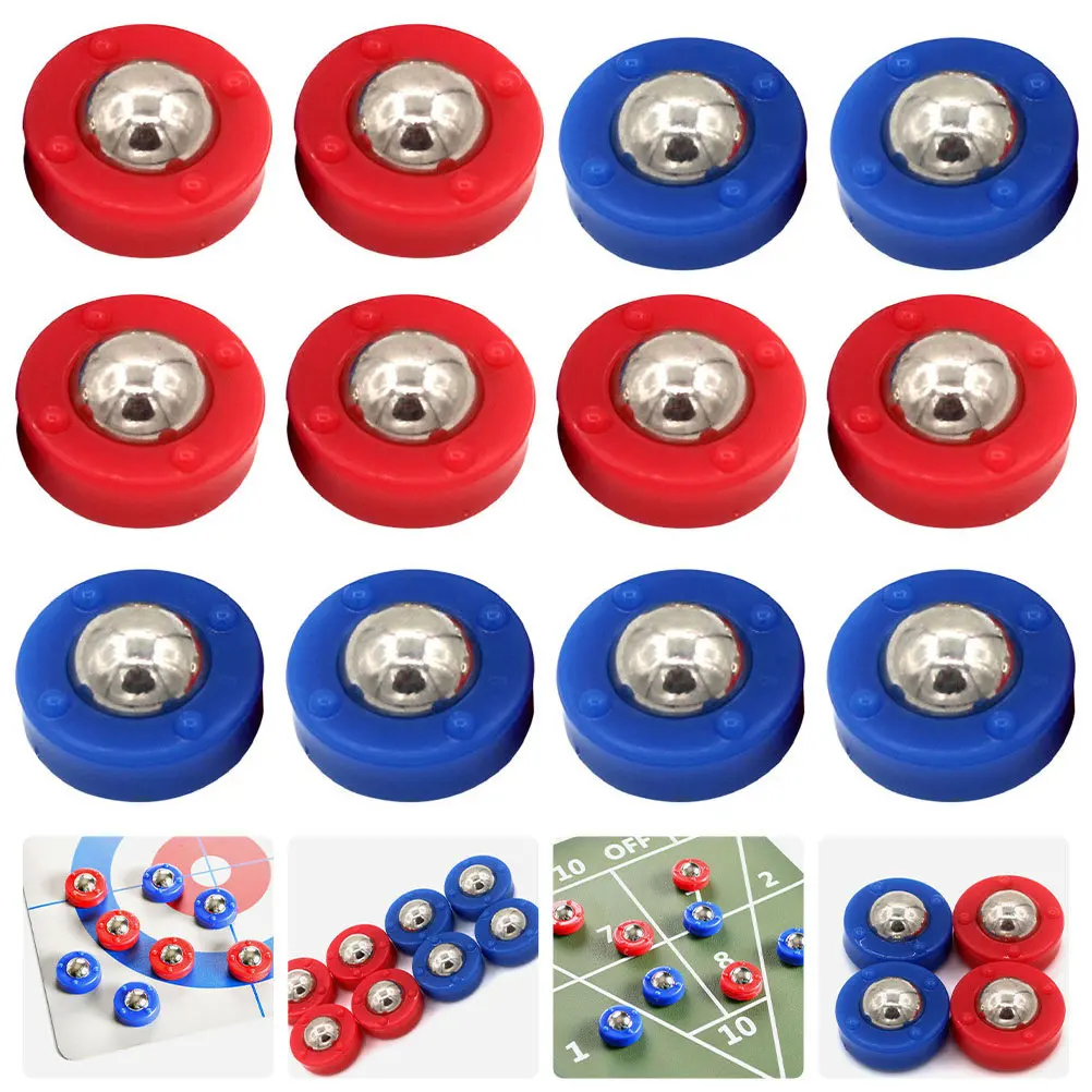 12Pcs Shuffleboard Premium Material Hand Eye Coordination Training Smooth Gliding Tabletop Game Pucks Replacement
12Pcs Shuffleboard Premium Material Hand Eye Coordination Training Smooth Gliding Tabletop Game Pucks Replacement