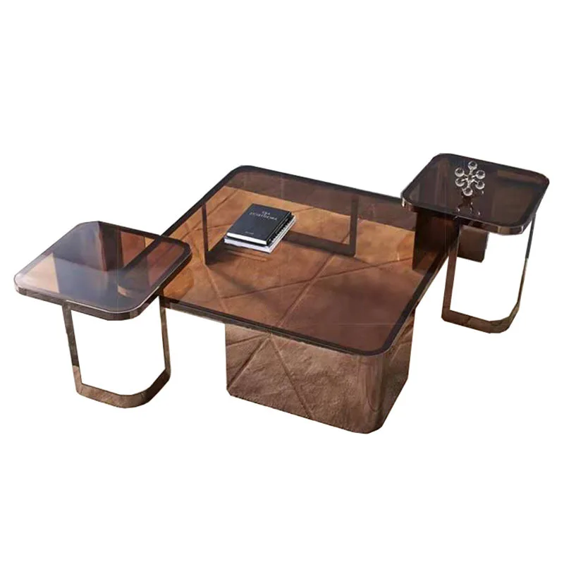 Light luxury stainless steel square combination coffee table modern designer creative living room stainless steel coffee table f
Light luxury stainless steel square combination coffee table modern designer creative living room stainless steel coffee table f