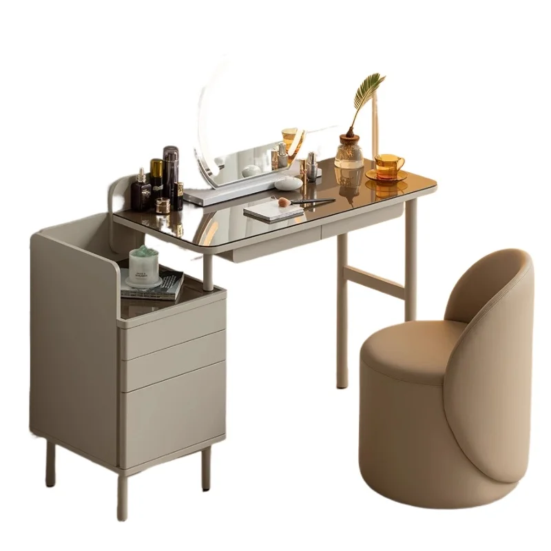 Still water dresser, light luxury solid wood dressing table, simple small makeup table in bedroom, storage cabinet and chest
Still water dresser, light luxury solid wood dressing table, simple small makeup table in bedroom, storage cabinet and chest