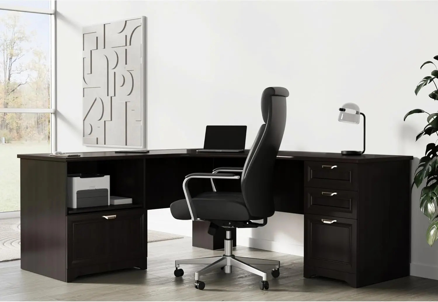 Magellan Performance 71 W L Shaped Corner Desk Espresso
Magellan Performance 71 W L Shaped Corner Desk Espresso
