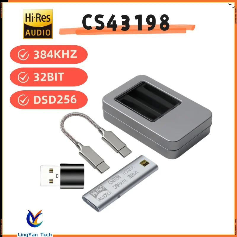【Type-C Digital Audio Converter】USB-C to 3.5mm Adapter | DSD 60-256 & 32Bit/384kHz PCM | Audiophile Grade Audio | Multi-Device C
【Type-C Digital Audio Converter】USB-C to 3.5mm Adapter | DSD 60-256 & 32Bit/384kHz PCM | Audiophile Grade Audio | Multi-Device C