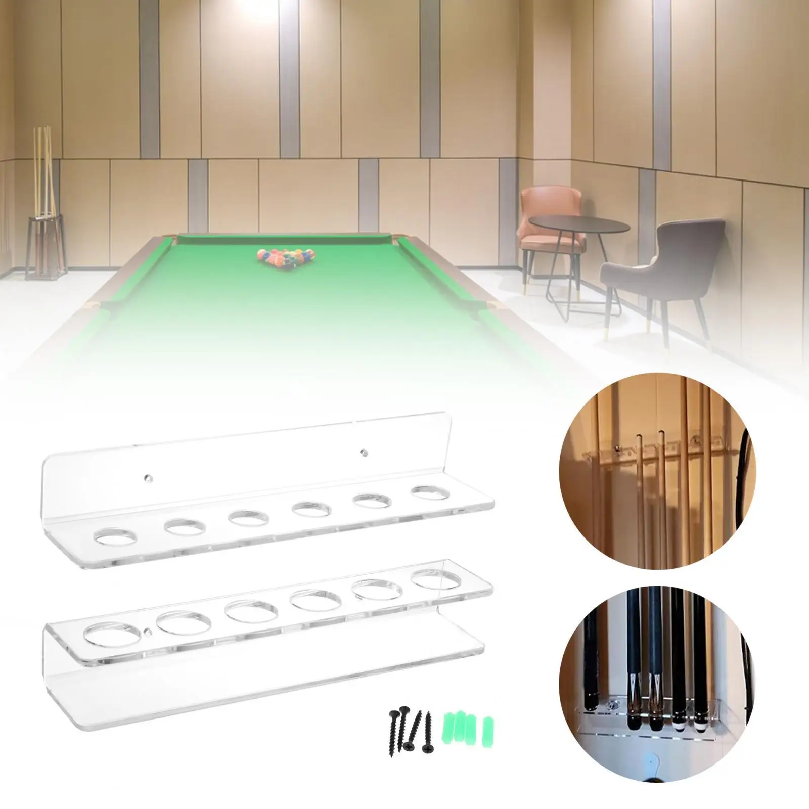 Billiard Cue Holder, Pool Cue Rack Wall Mount Billiard Ball Rack Pool Cue Rest
Billiard Cue Holder, Pool Cue Rack Wall Mount Billiard Ball Rack Pool Cue Rest