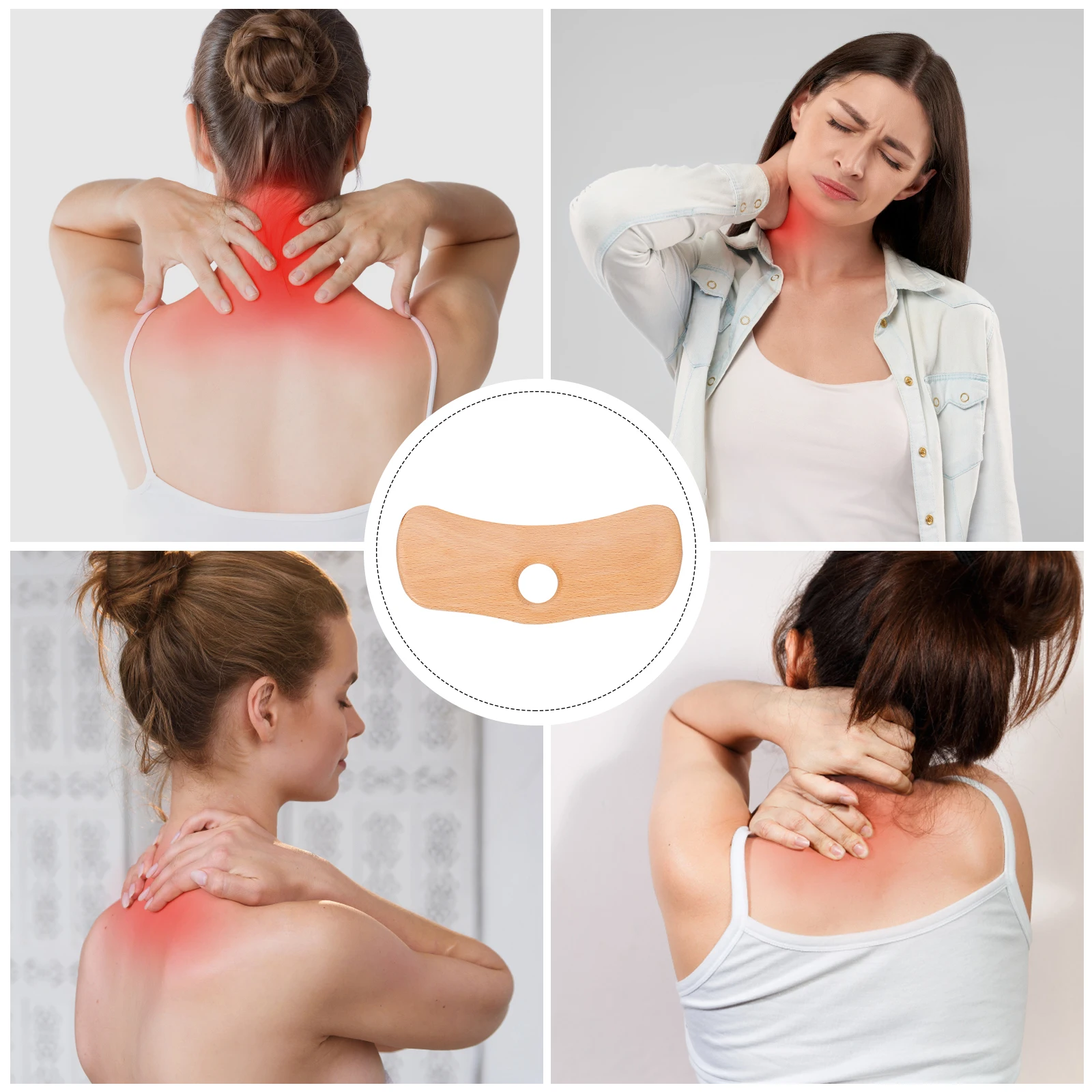 1pc Beech Scraping Board Gua Sha Massage Tool Ergonomic Design Pain Relief Natural Wood Body Massager for Neck Shoulder Legs
1pc Beech Scraping Board Gua Sha Massage Tool Ergonomic Design Pain Relief Natural Wood Body Massager for Neck Shoulder Legs