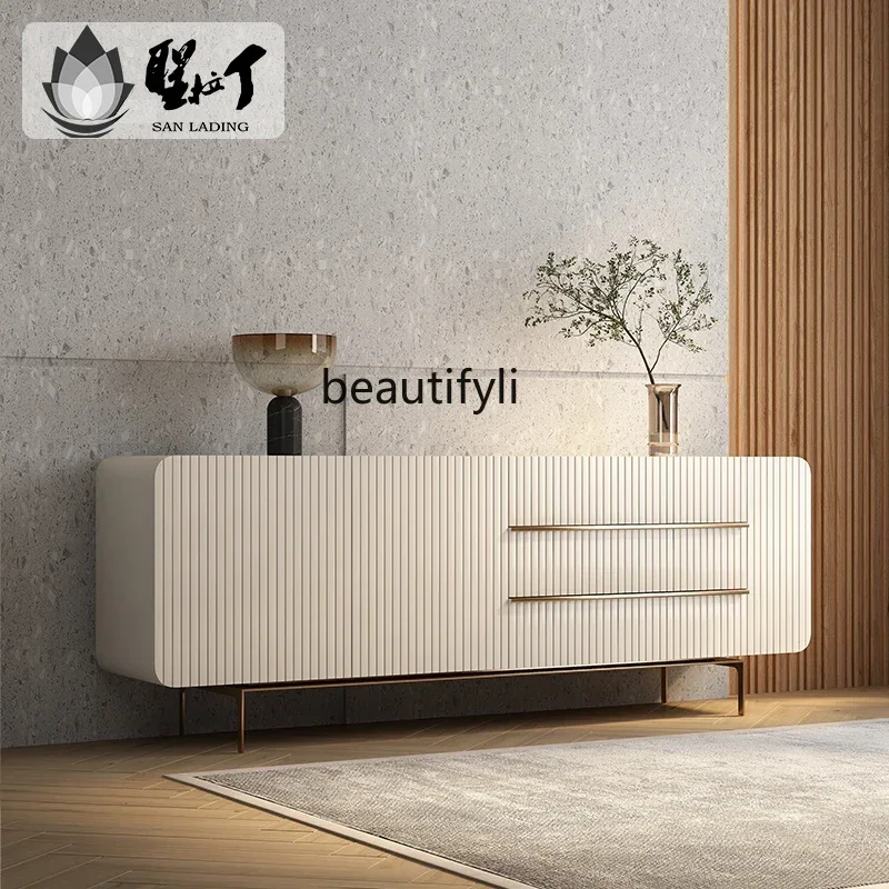VItalian minimalist entrance light luxury dining side locker living room entrance decorative cabinet
VItalian minimalist entrance light luxury dining side locker living room entrance decorative cabinet