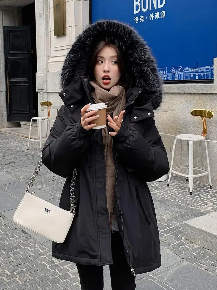 Cotton Lining Winter Jacket Women Coat Padded Fur Hooded Parkas Short Puffer Snow Wear Female Outwear X1002
Cotton Lining Winter Jacket Women Coat Padded Fur Hooded Parkas Short Puffer Snow Wear Female Outwear X1002